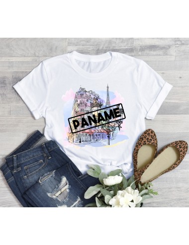 T-Shirt blanc pour femme Paname Paris 